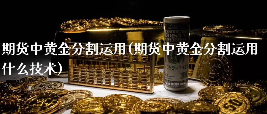 期货中黄金分割运用(期货中黄金分割运用什么技术)_https://www.hbxsqx.com_白银期货手续费_第1张